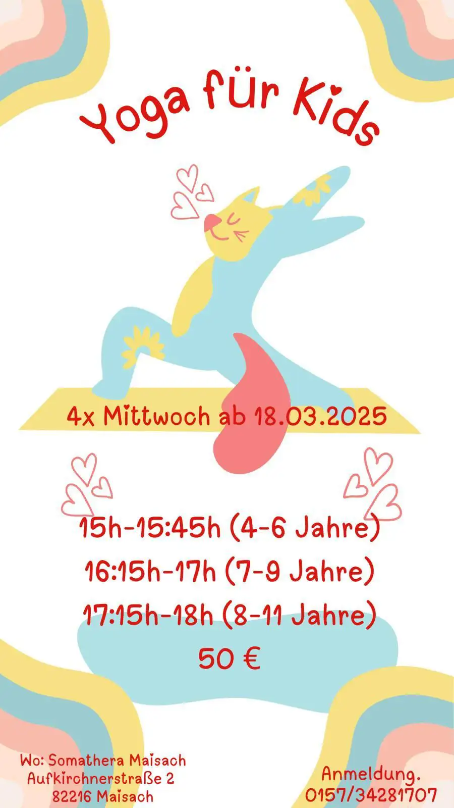 Somathera – Yoga für Kids Flyer